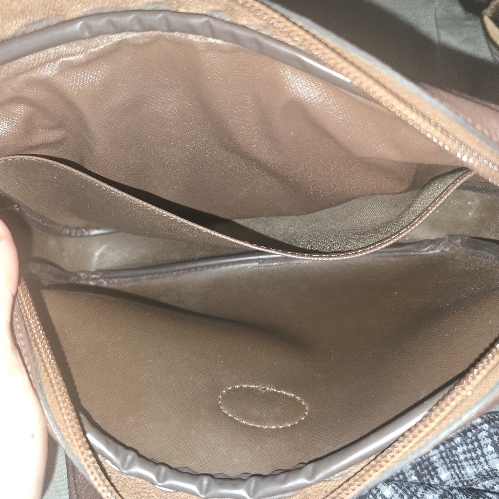 Vintage Burberry Nova Check Tan and Brown Women's Clutch Bag - Picture 5 of 8